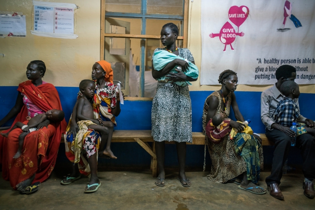 In 2015, a catastrophic malaria outbreak severely affected remote Northern Bahr el Ghazal state in South Sudan during the rainy season, between June and September. MSF, working in partnership with the Ministry of Health in Aweil hospital, treated more than 2,000 patients suffering of severe malaria which is more than 14% compared to the last year. <br/><br/>Many of these patients arrived in a critical condition because drug shortages in surrounding health facilities forced people to travel long distances to reach care, thereby reducing their chances of survival.<br/>© Diana Zeyneb Alhindawi