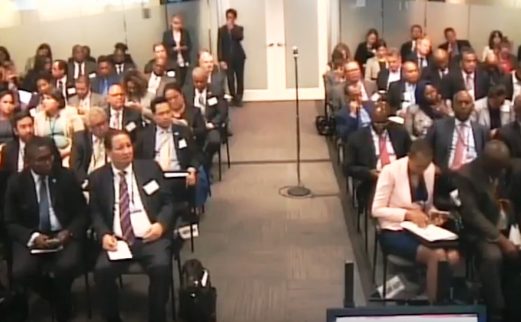 View of the audience