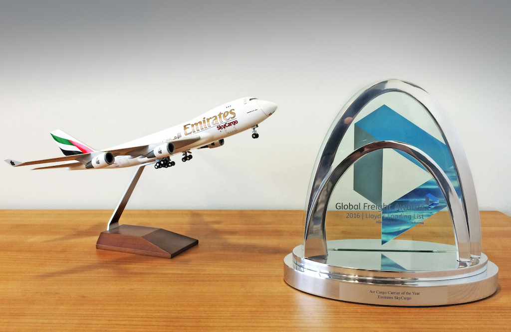 Emirates SkyCargo wins Air Cargo Carrier of the Year award at Global Freight Awards 2016