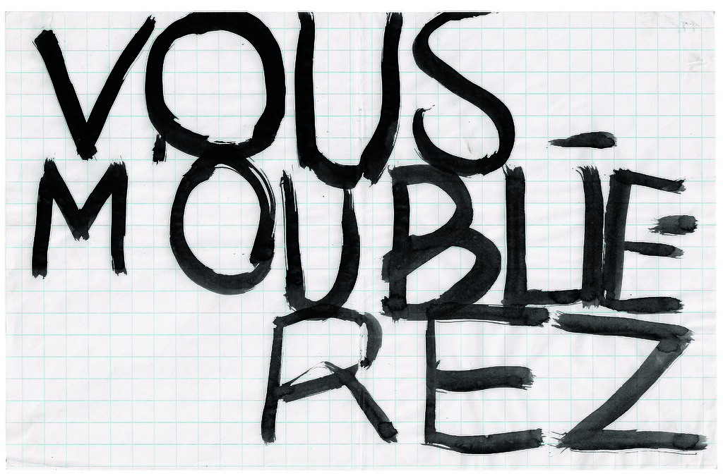 Kristof De Clercq gallery_Peter Morrens, 2015, Vous m'oublierez (Point Blank Press), chinese ink on paper, 21 x 29,7 cm
