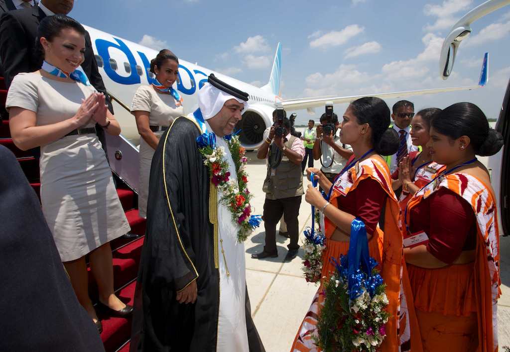 Welcoming ceremony at Mattala Rajapaksa International Airport