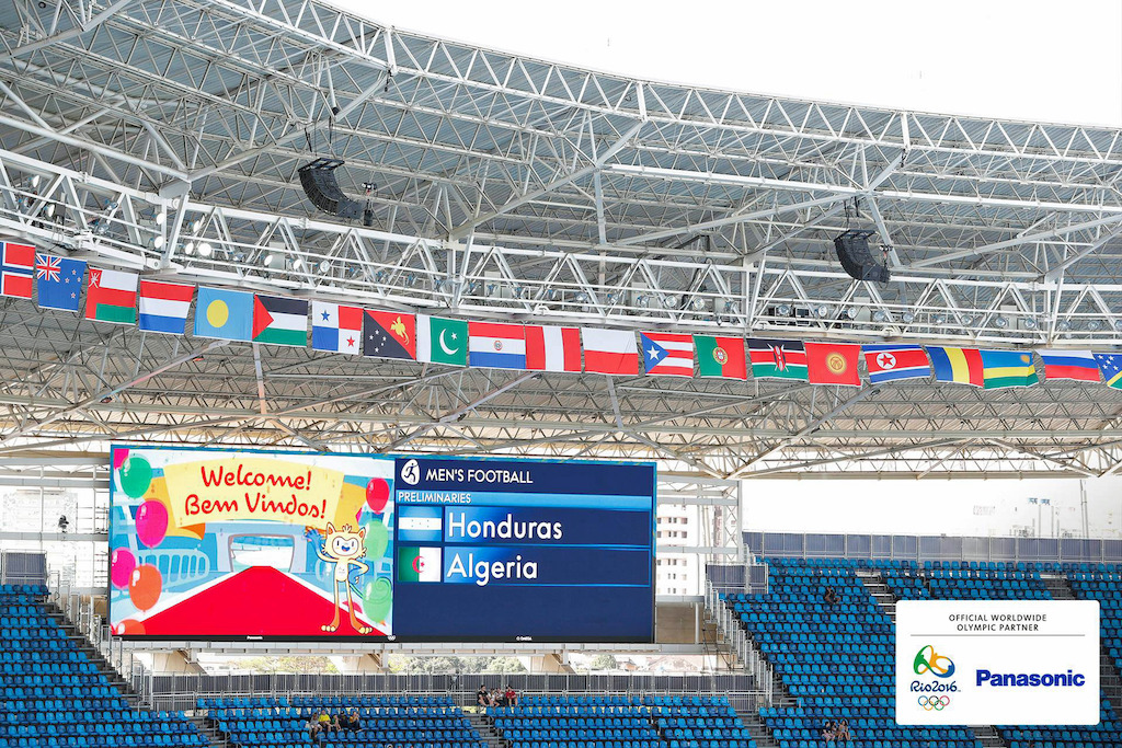 Panasonic @ JJOO Rio 2016 Pantallas LED en Estadio Futbol