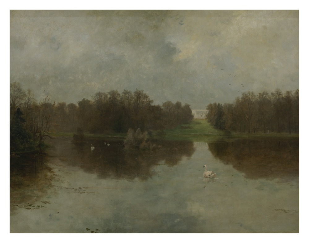 Edouard Huberti, De Kasteelvijver in De Warande te Tervuren, vzw De Vrienden van de School van Tervuren © Isabelle Arthuis