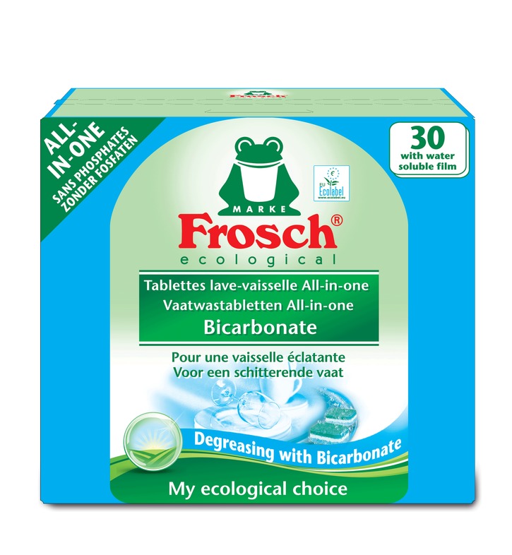 Vaatwastabletten All-in-one Bicarbonate<br/>30 stuks