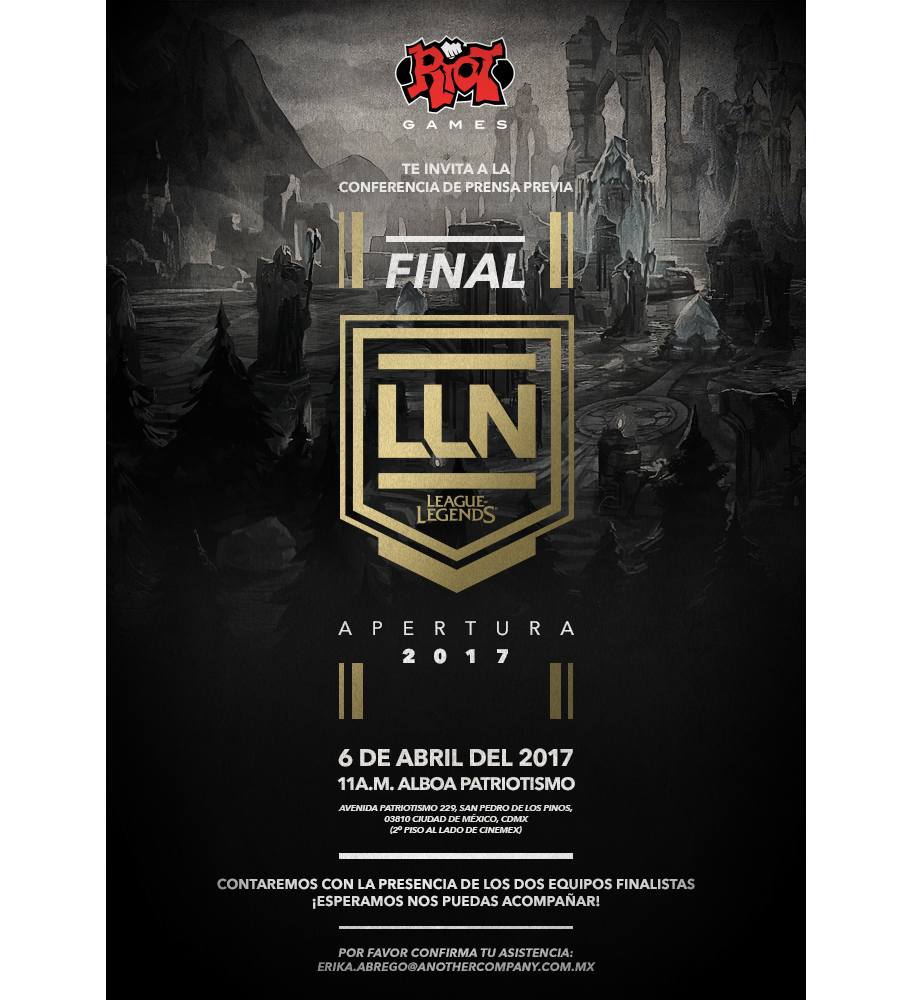 Invitación Conferencia de Prensa: Final LLN 2017
