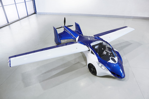 AeroMobil 3.0 - airplane configuration view from above.