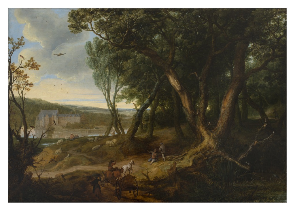 Jan Brueghel de Oude & Lucas van Uden, Hertogelijk kasteel te Tervuren vanuit het noordoosten, De Brauwer © Isabelle Arthuis