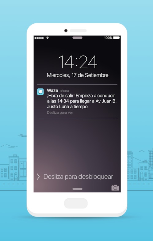 Waze Planned Drives-Notificaciones