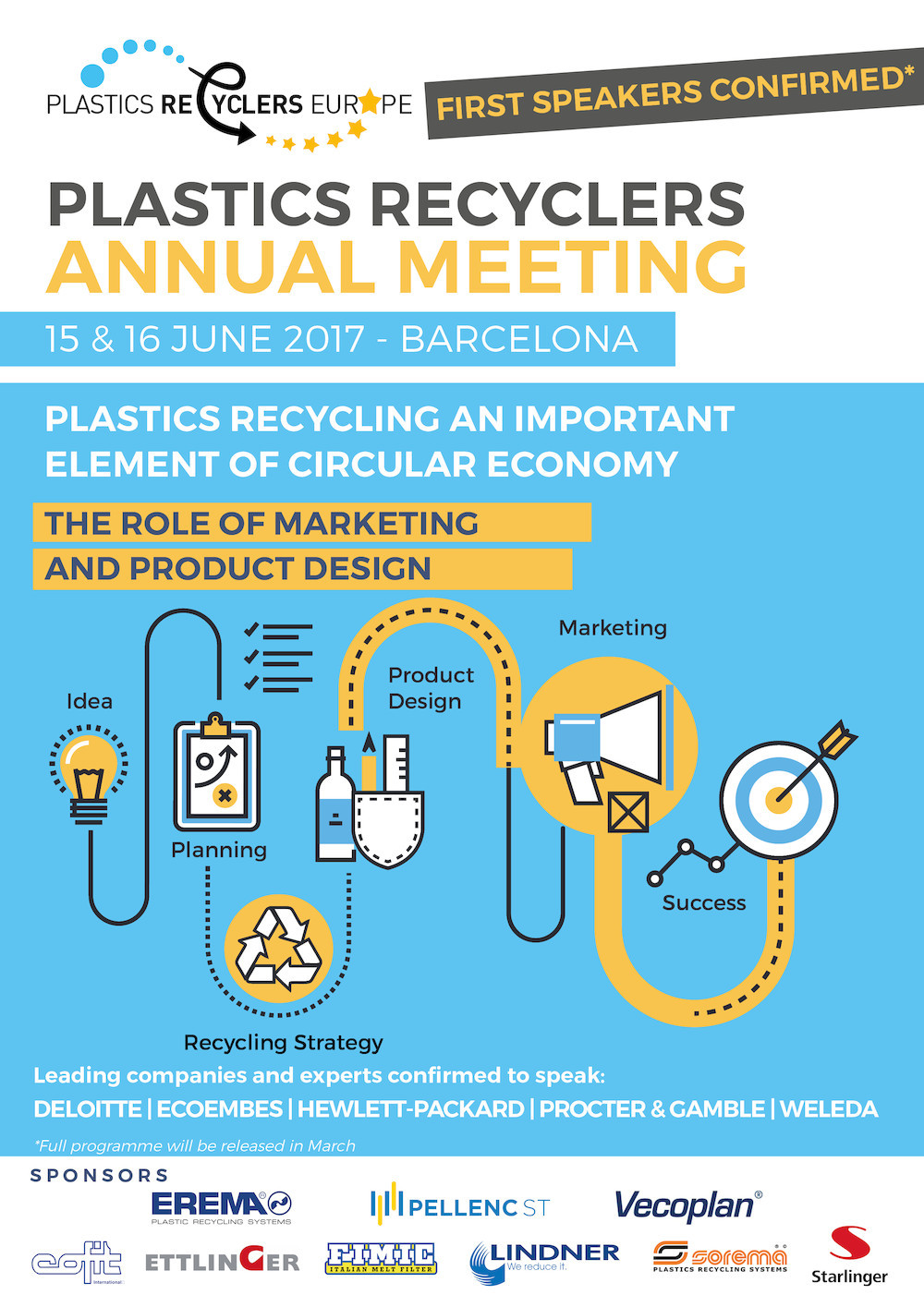 Leading companies and experts to speak at Plastics Recyclers Annual Meeting 2017