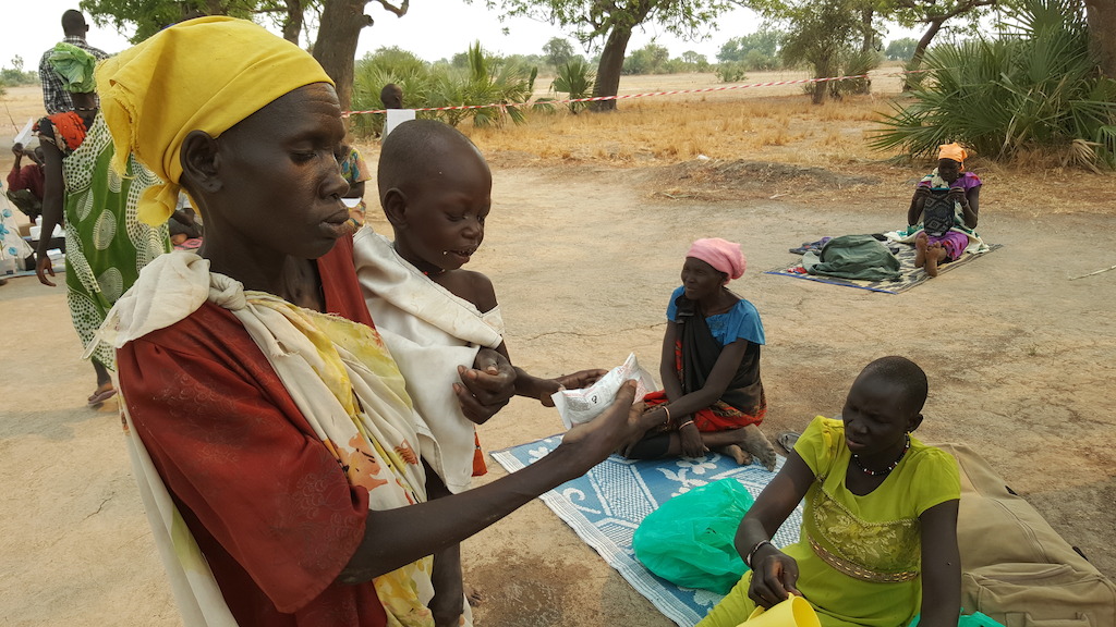 Roda is a mother of two. She attended the clinic with both children suffering from severe malnutrition. They had extensive skin disease, as they were both suffering from scabies and infection. Nicolas Peissel/MSF