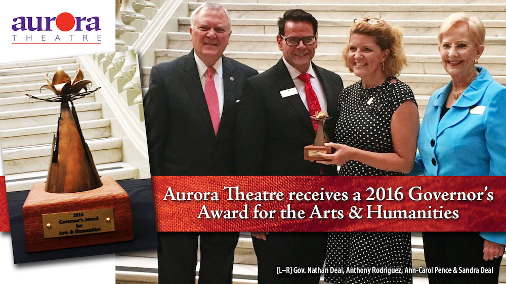 Aurora Theatre receives a 2016 Governor’s Award for the Arts & Humanities