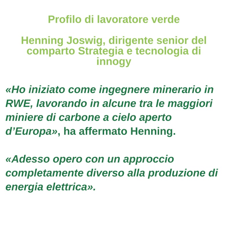 Profilo del lavoratore verde - Henning Joswig