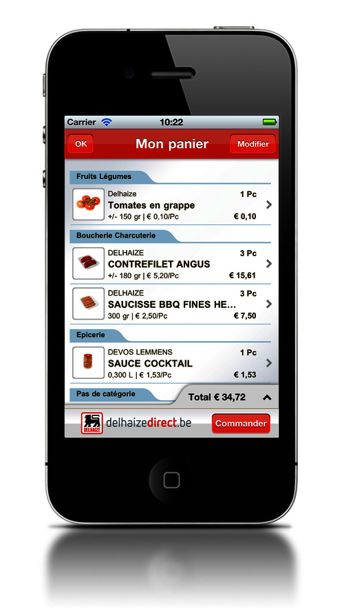 Panier de courses