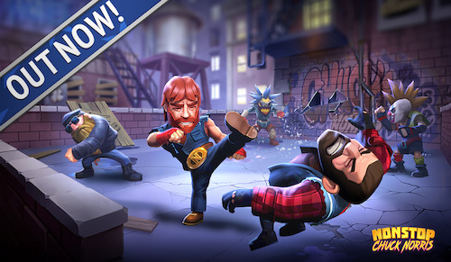 Chuck Norris green-lights release of his mobile action game, Nonstop Chuck Norris - OUT NOW!