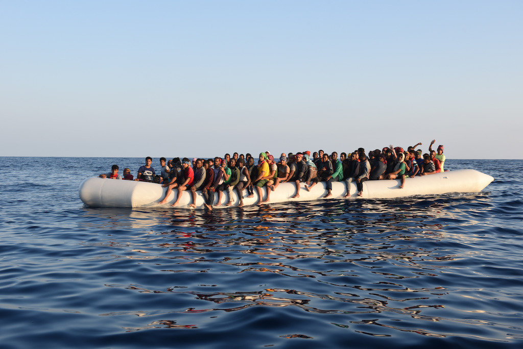 139 people, among them 32 women, waiting to be rescued by Dignity 1 on 10 of September. Photographer: MSF