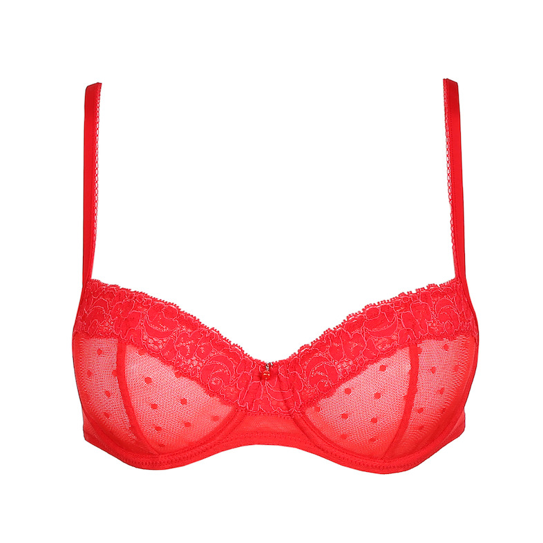 ELLE RED BALCONY BRA