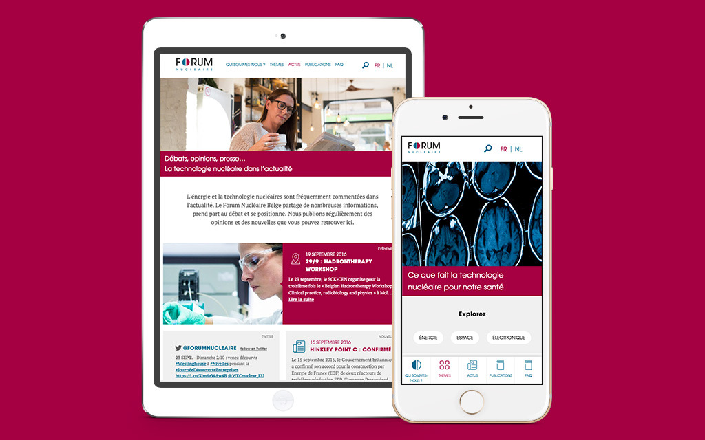 Regardez le site sur mobile devices