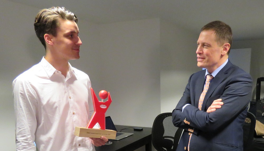 Lothar De Keyne is student-ondernemer van het Jaar!