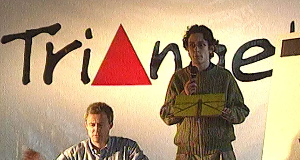 30.1.1997 : Het tv-debuut van Vincent van Quickenborne - (c) VRT