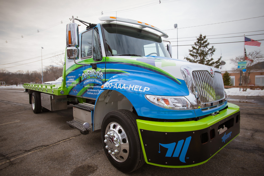 DeFalco's Automotive & Towing heavy tow truck with LCFA detailing
