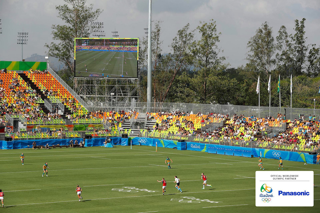 Panasonic @ JJOO Rio 2016 Pantallas LED en Estadio Rugby