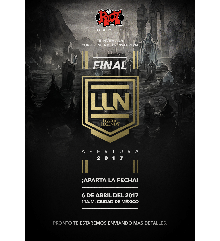 Save The Date: 6 de abril, 2017