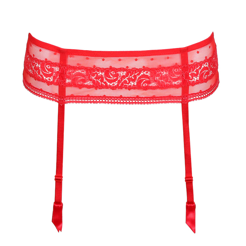ELLE RED GARTER BELT