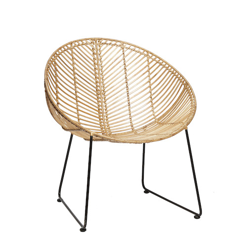 Hubsch - ratan chair