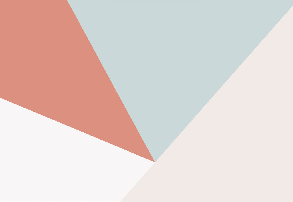 Soft Pastel Oversized Geometric Wall Mural