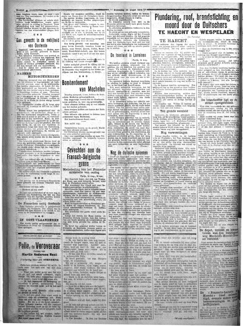 Vooruit, 26 augustus 1914