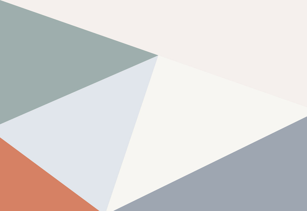 Multicoloured Oversized Geometric Wall Mural