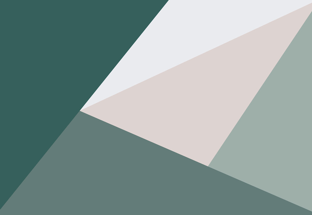 Green Oversized Geometric Wall Mural