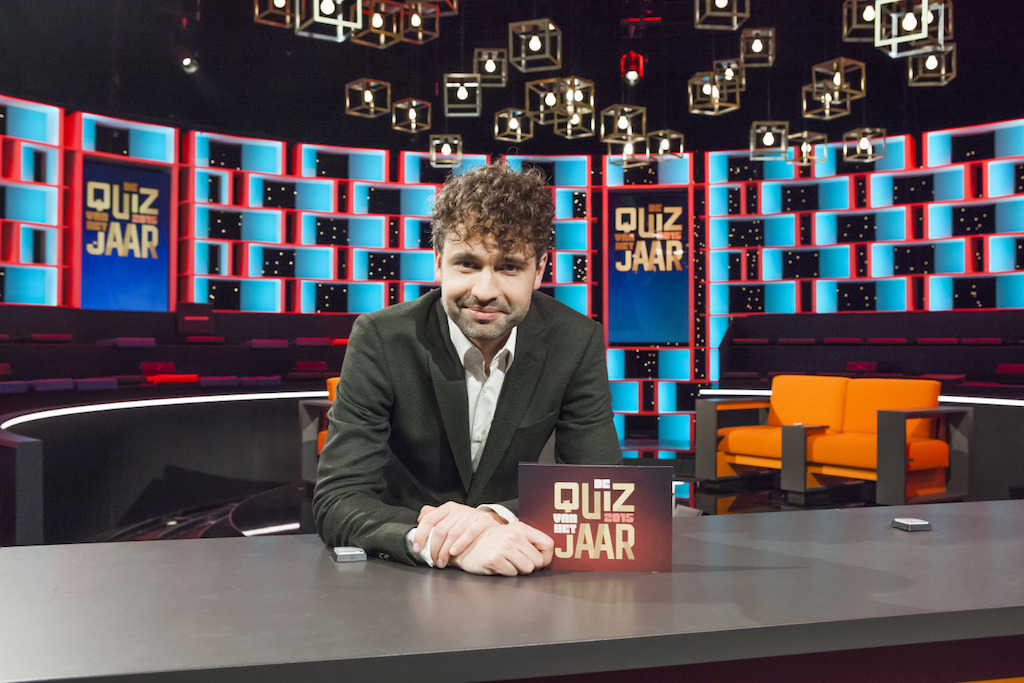 Thomas Vanderveken in De quiz van het jaar.<br/>(c) VRT