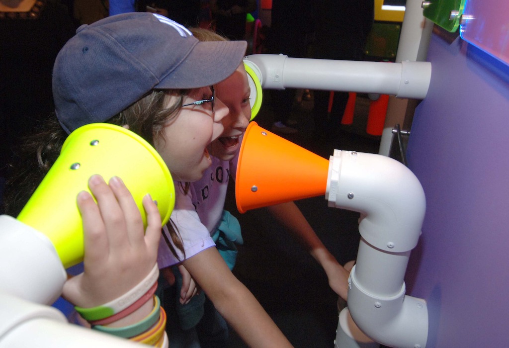 Tube Phones (Photo Credit: Boston Children's Museum)