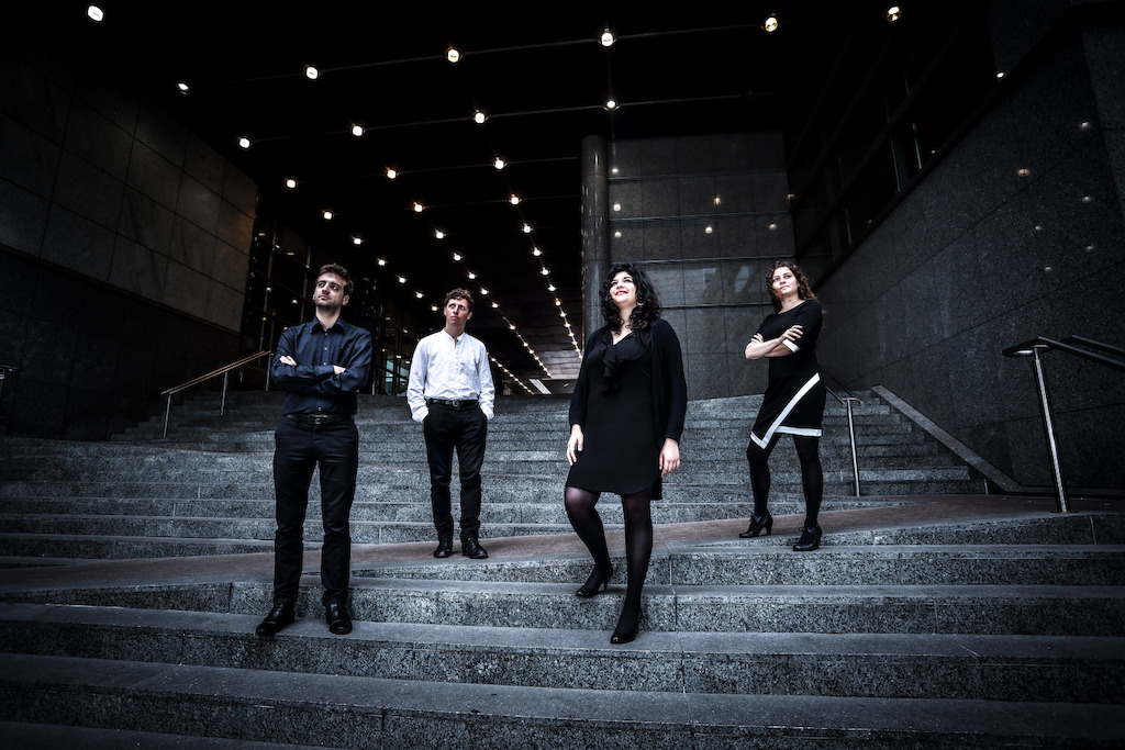 Su 14.02, 15:00: Origami Classics: 4 saxos, 1 piano & 1 painter - Origami Ensemble