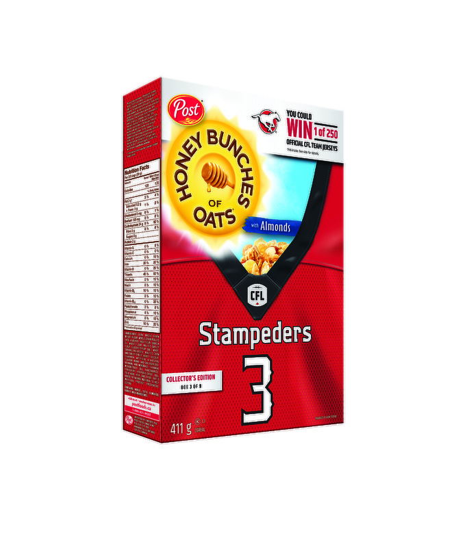 Honey Bunches of Oats with Almonds featuring the Calgary Stampeders