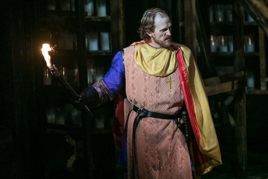 Lowery Brown as Phoebus in HUNCHBACK. Photo by Daniel Parvis.