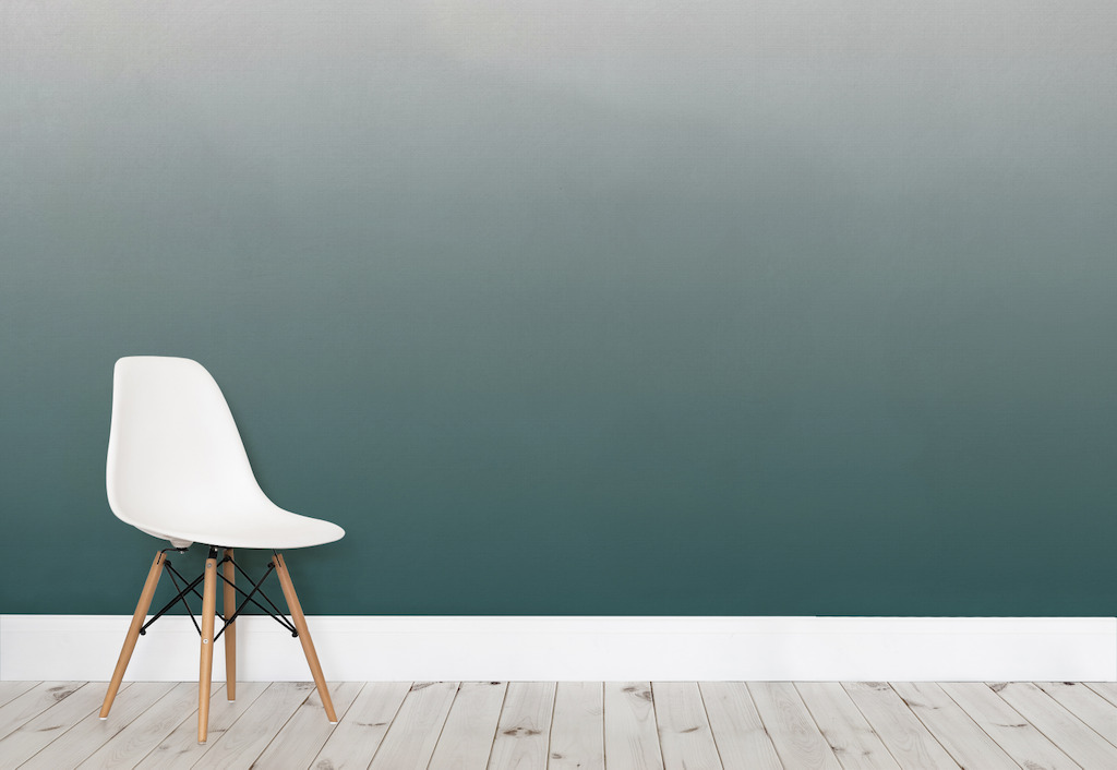 Forest Green Ombre Wall Mural