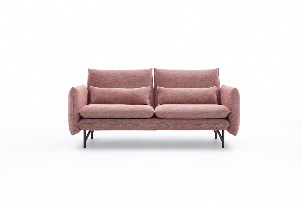 Yale, roze, vooraanzicht. Een ontwerp van Sylvain Willenz voor Durlet.