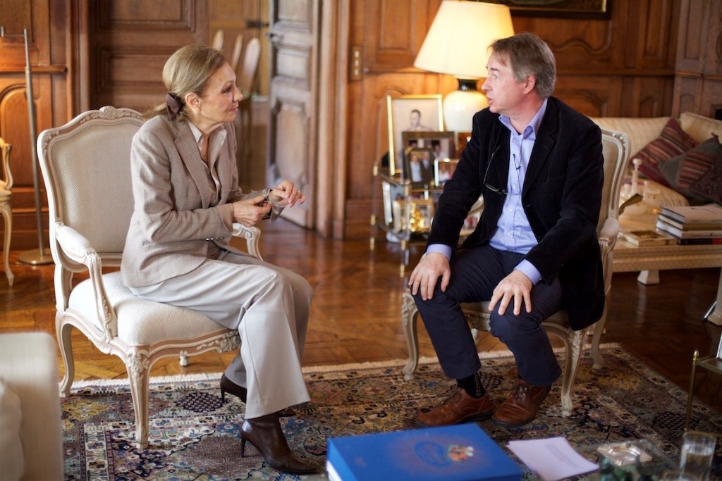 Peter Verlinden en Farah Diba - (c) VRT