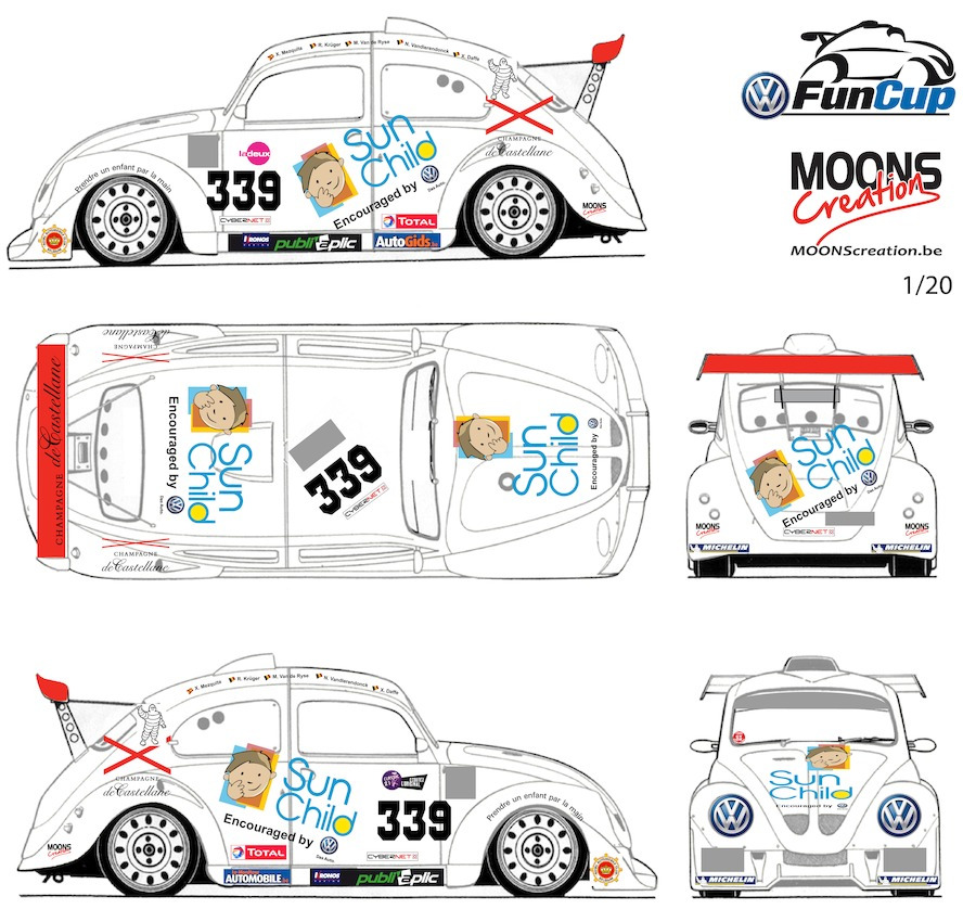 Une VW Fun Cup aux couleurs de Sun Child