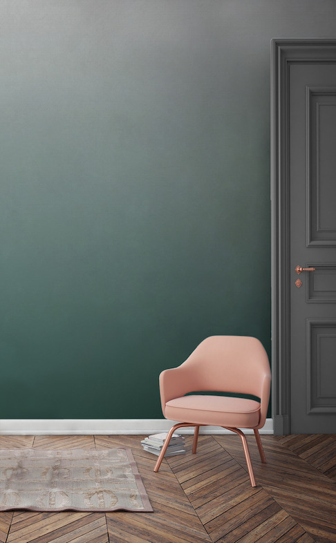 Forest Green Ombre Wall Mural