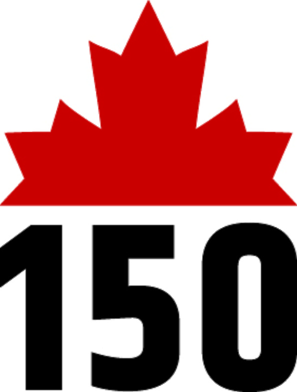 The CFL's Canada 150 logo, which will be seen as a helmet decal throughouut the 2017 season