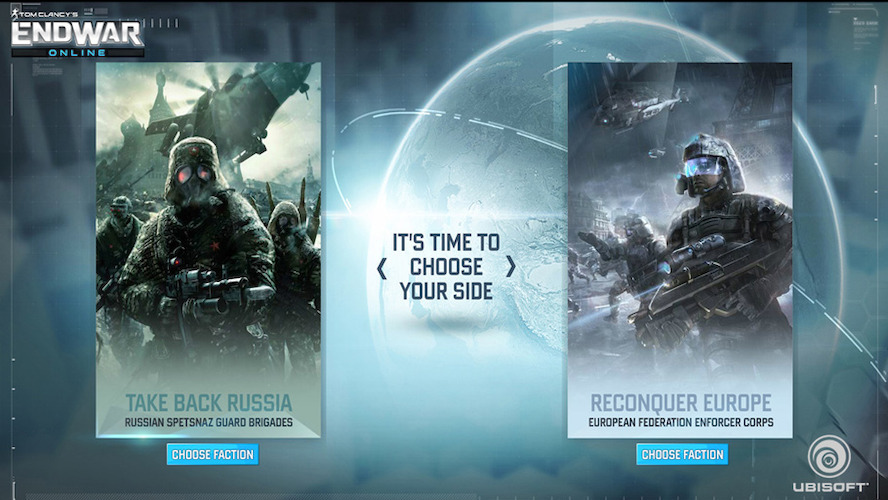 LLEGÓ LA BETA CERRADA DE TOM CLANCY’S ENDWAR® ONLINE