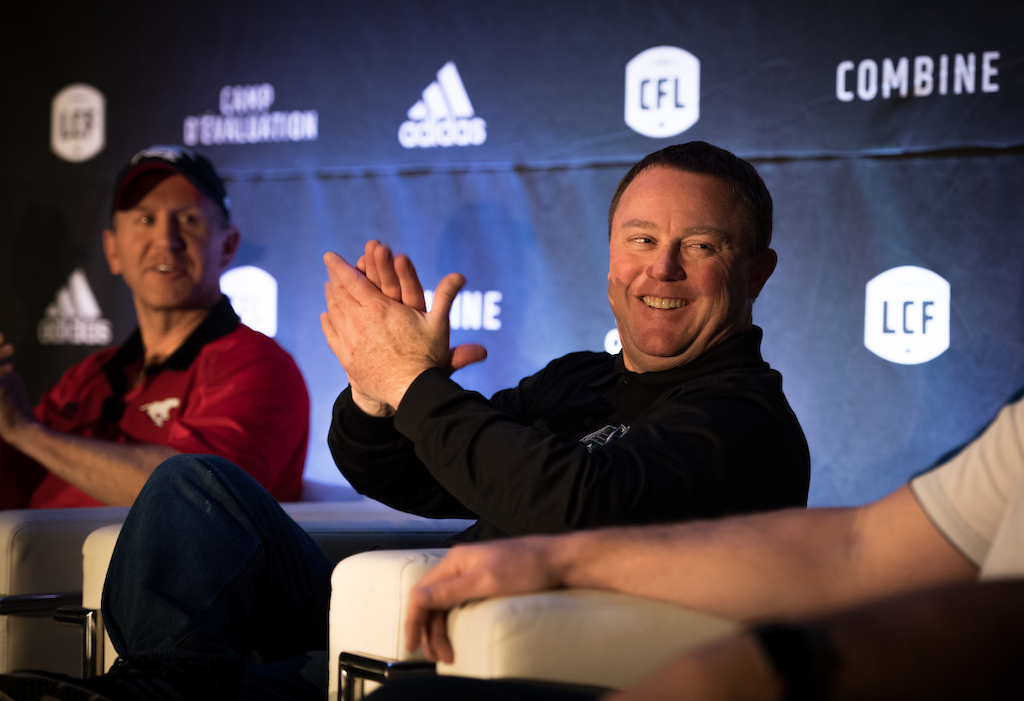 Chris Jones at the Football Operations Media Availability. Photo credit: Johany Jutras/CFL