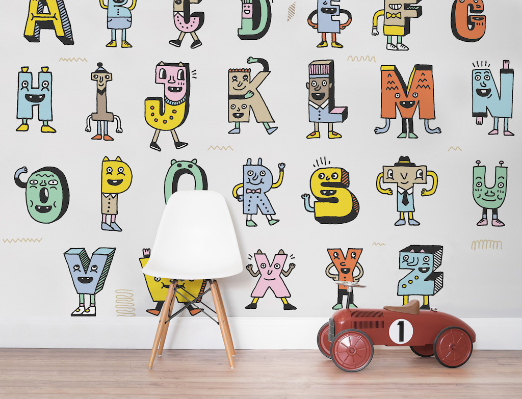 Literacy - Learn Your A-Z's Wallpaper Mural