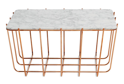 Blue Dot - Copper Base Marble
