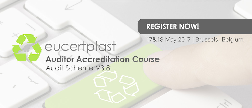 Register now! EuCertPlast Accreditation Course