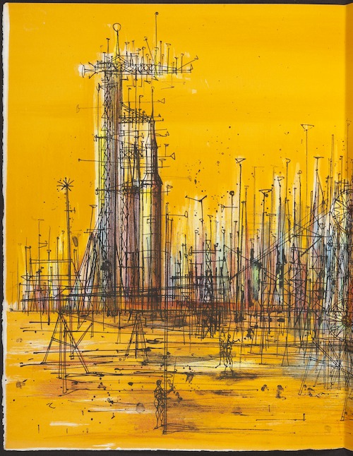 Jules Verne, 'De la Terre à la Lune. Illustrations de Carzou', 1969 (lithografie)