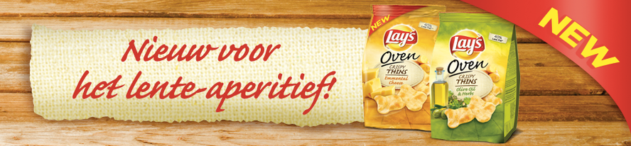 Nieuw op het Out of Home winkelpunt : Lay’s Oven Crispy Thins
